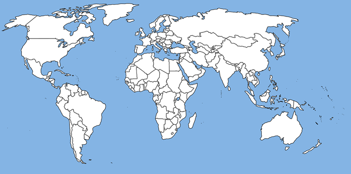 Borderless Asia Map · largest